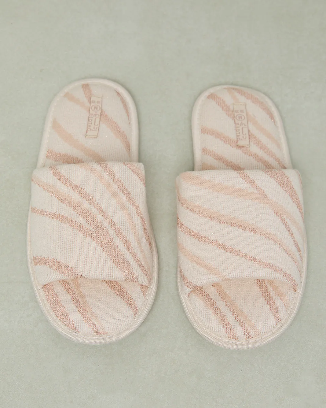 Women Beige Striped Slipper sold by Redtag product image thumbnail 2