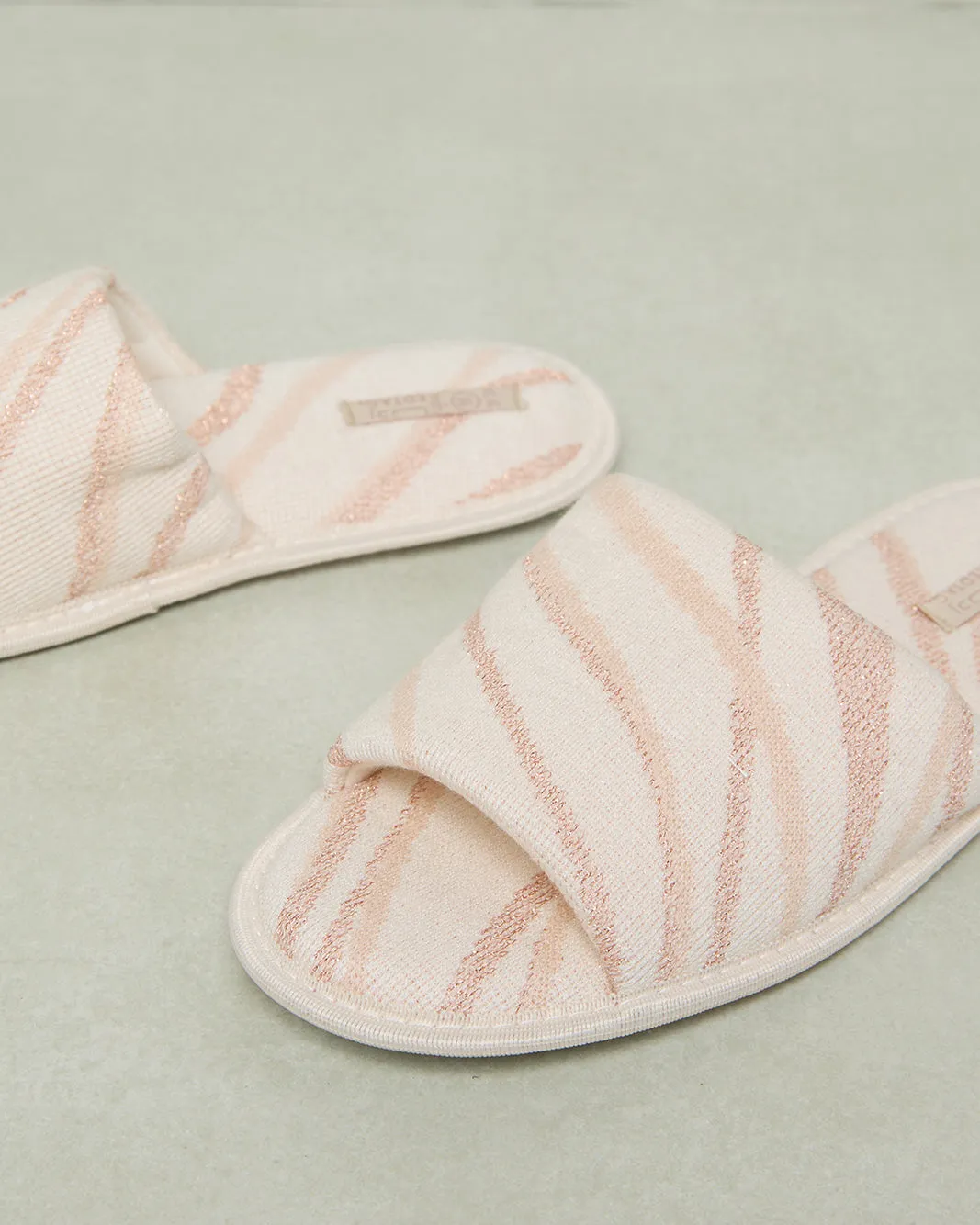 Women Beige Striped Slipper sold by Redtag product image thumbnail 3