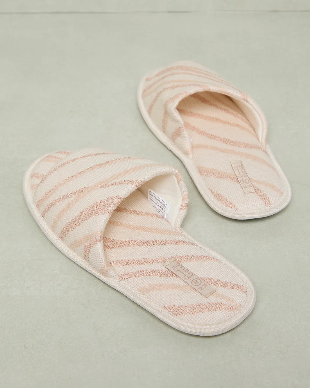 Women Beige Striped Slipper sold by Redtag product image thumbnail 4