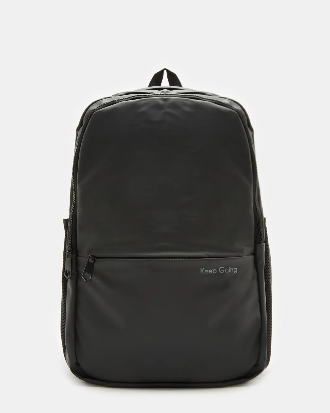 Men Black Plain Backpack sold by Redtag
