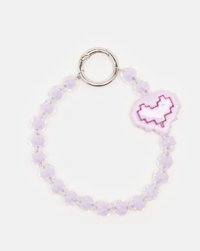 Women Lilac Embellished Key Ring sold by Redtag