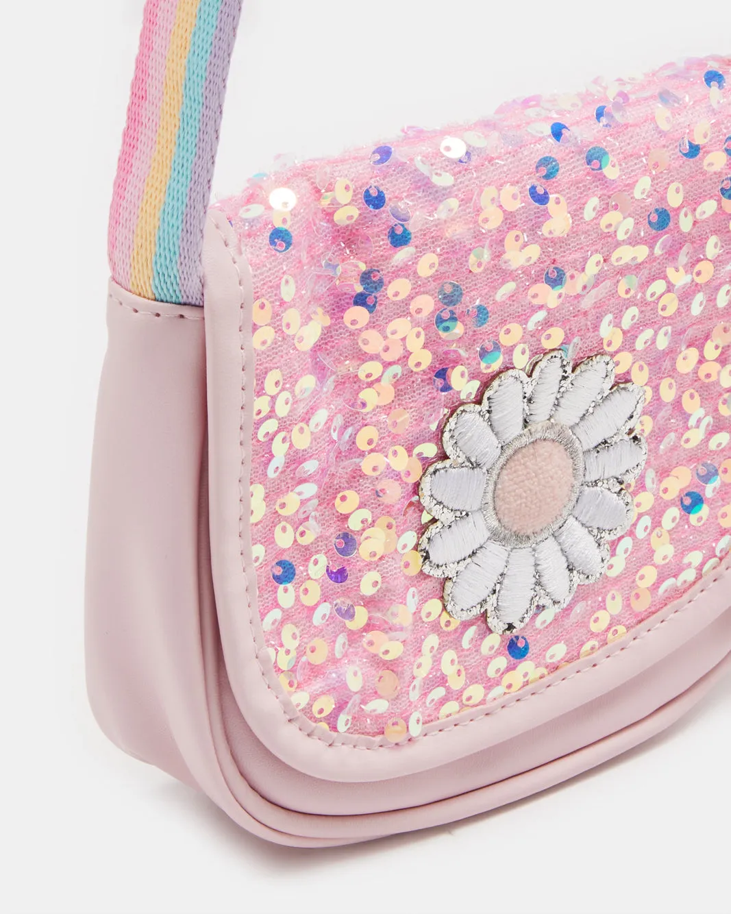Girls Pink Embellished Crossbody Bag sold by Redtag product image thumbnail 3