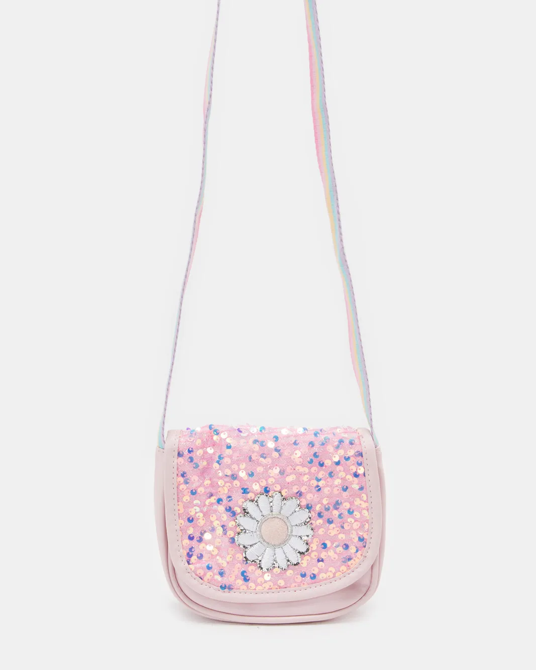 Girls Pink Embellished Crossbody Bag sold by Redtag