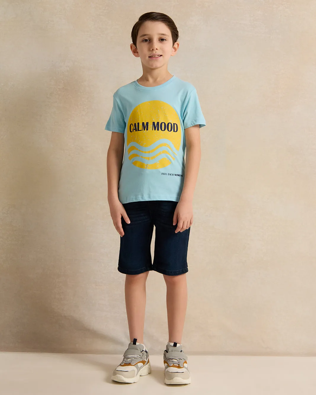 Boys Blue Printed T-shirt sold by Redtag product image thumbnail 2