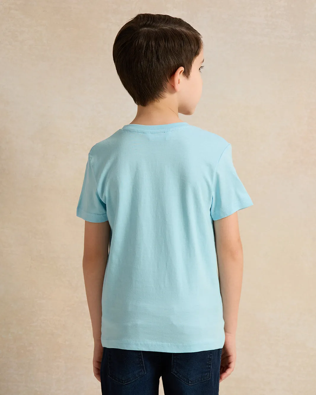 Boys Blue Printed T-shirt sold by Redtag product image thumbnail 3