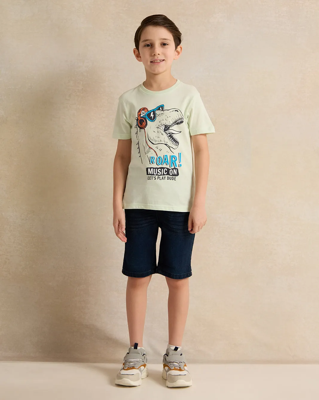 Boys Mint Printed T-shirt sold by Redtag product image thumbnail 2