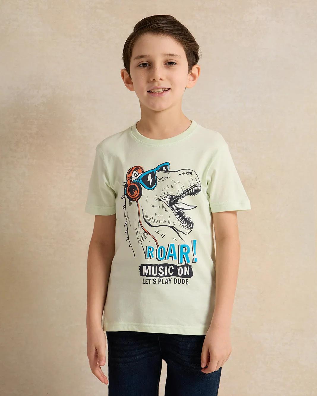Boys Mint Printed T-shirt sold by Redtag