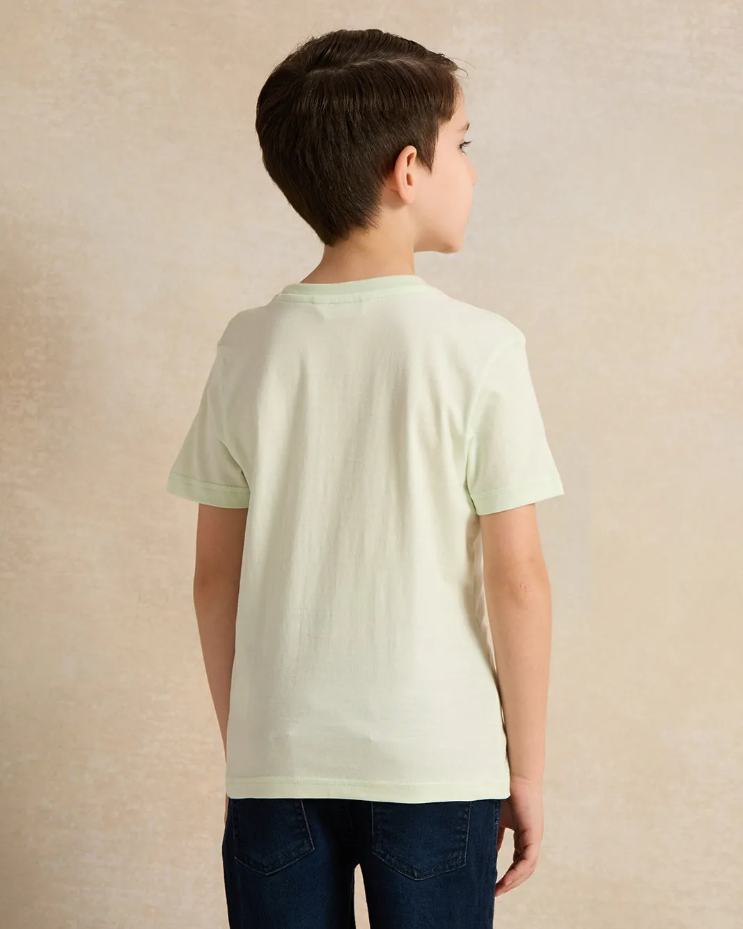 Boys Mint Printed T-shirt sold by Redtag product image thumbnail 3