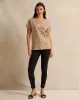 Women Beige Printed T-Shirt sold by Redtag
