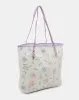 Women Purple Mesh Beach Bag sold by Redtag