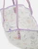 Women Purple Mesh Beach Bag sold by Redtag