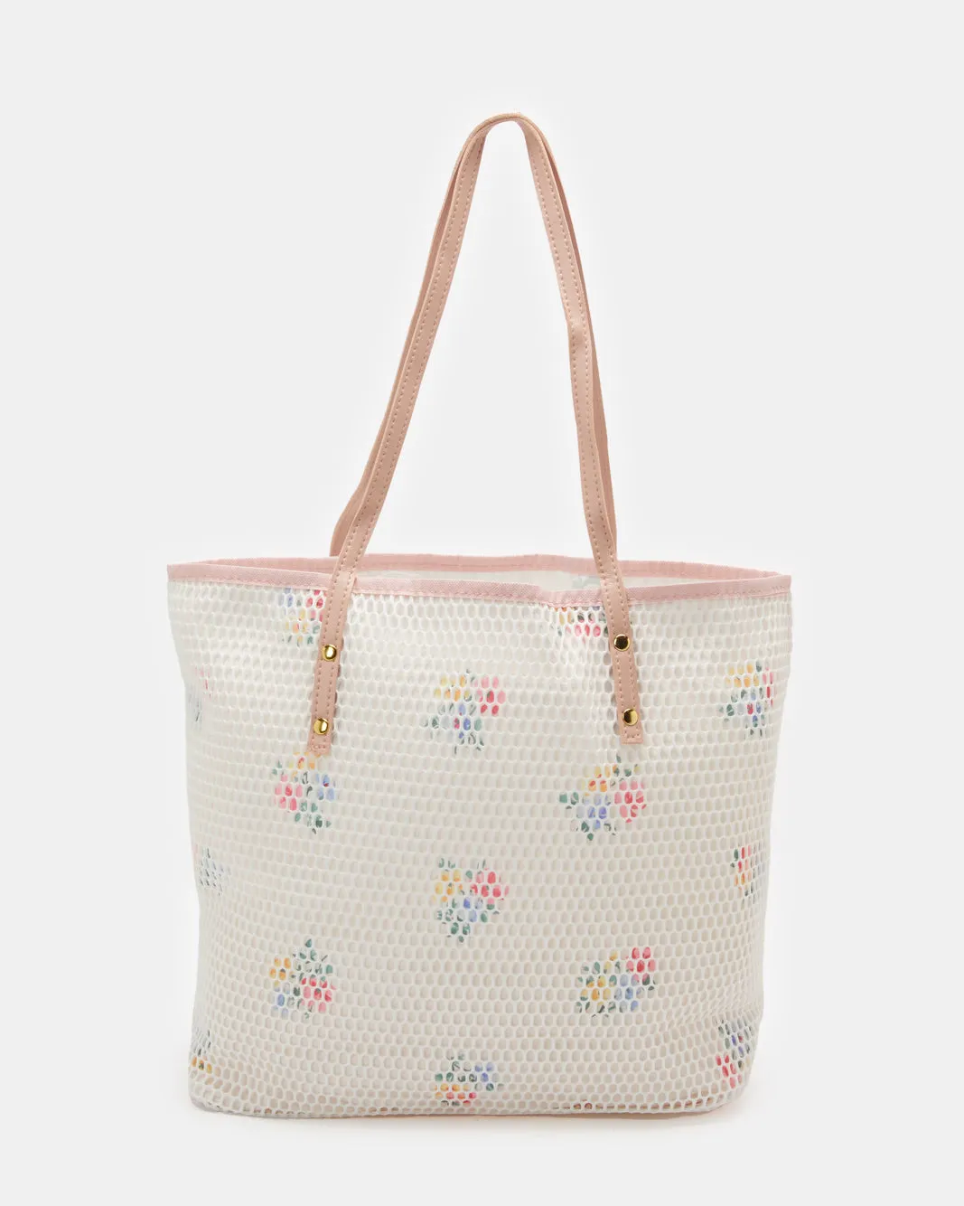 Women Pink Mesh Beach Bag sold by Redtag