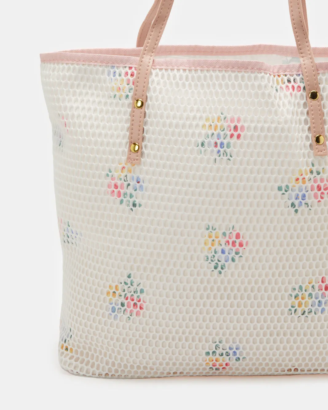 Women Pink Mesh Beach Bag sold by Redtag product image thumbnail 3