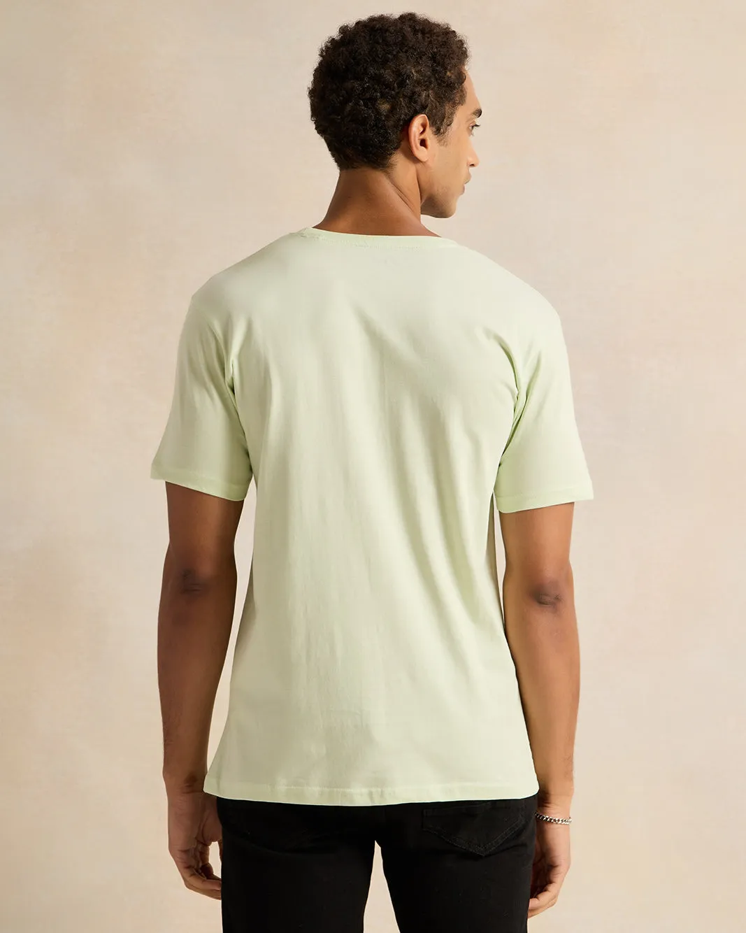 Men Green Printed T-Shirt sold by Redtag product image thumbnail 3