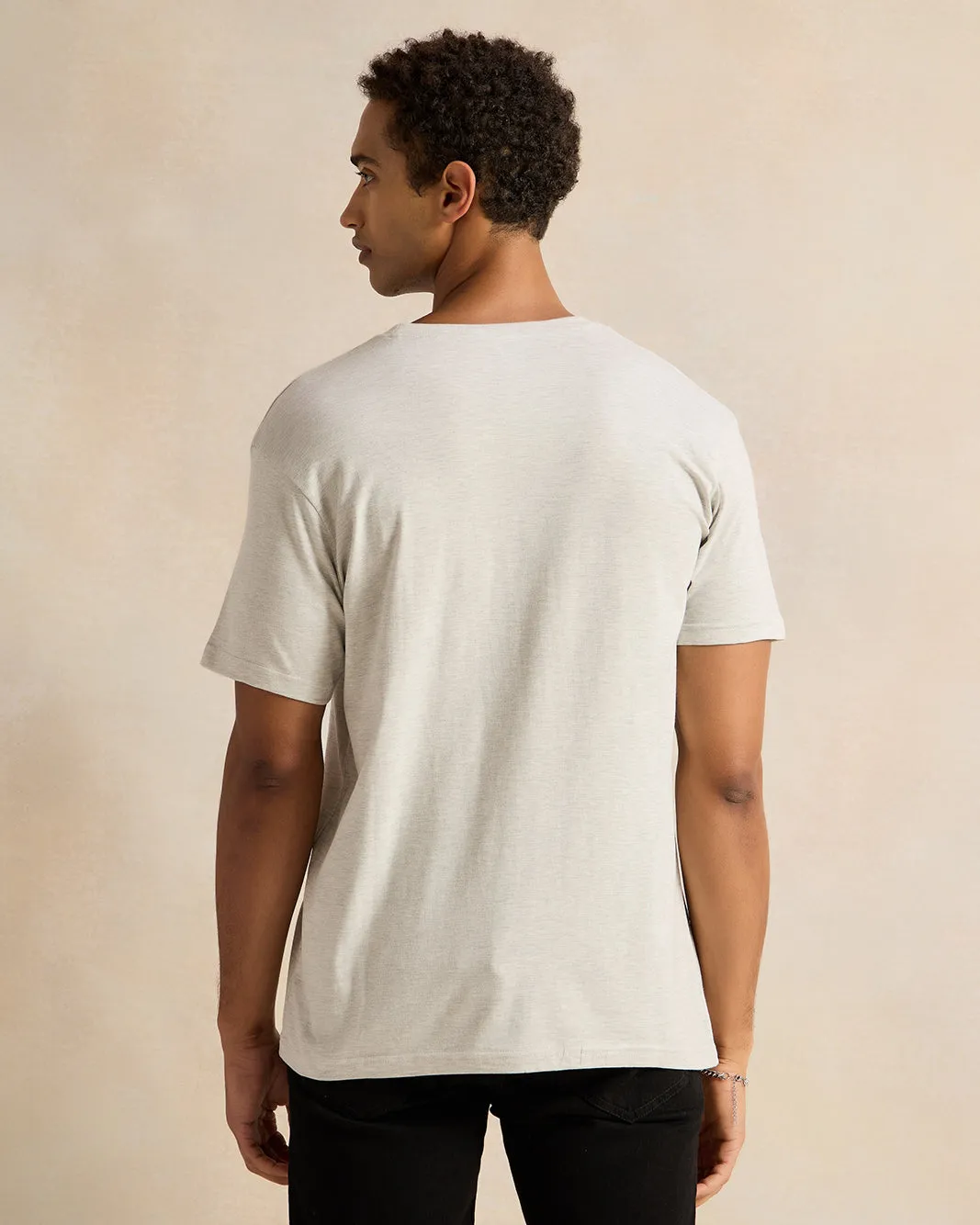 Men Grey Printed T-Shirt sold by Redtag product image thumbnail 3