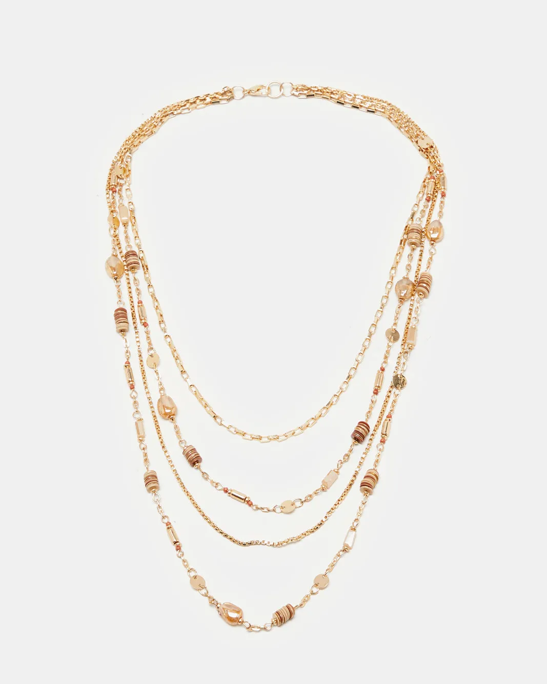 Gold Embellished Necklace sold by Redtag