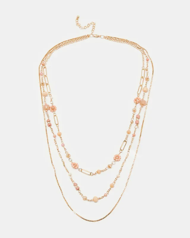 Women Gold Embellished Necklace sold by Redtag