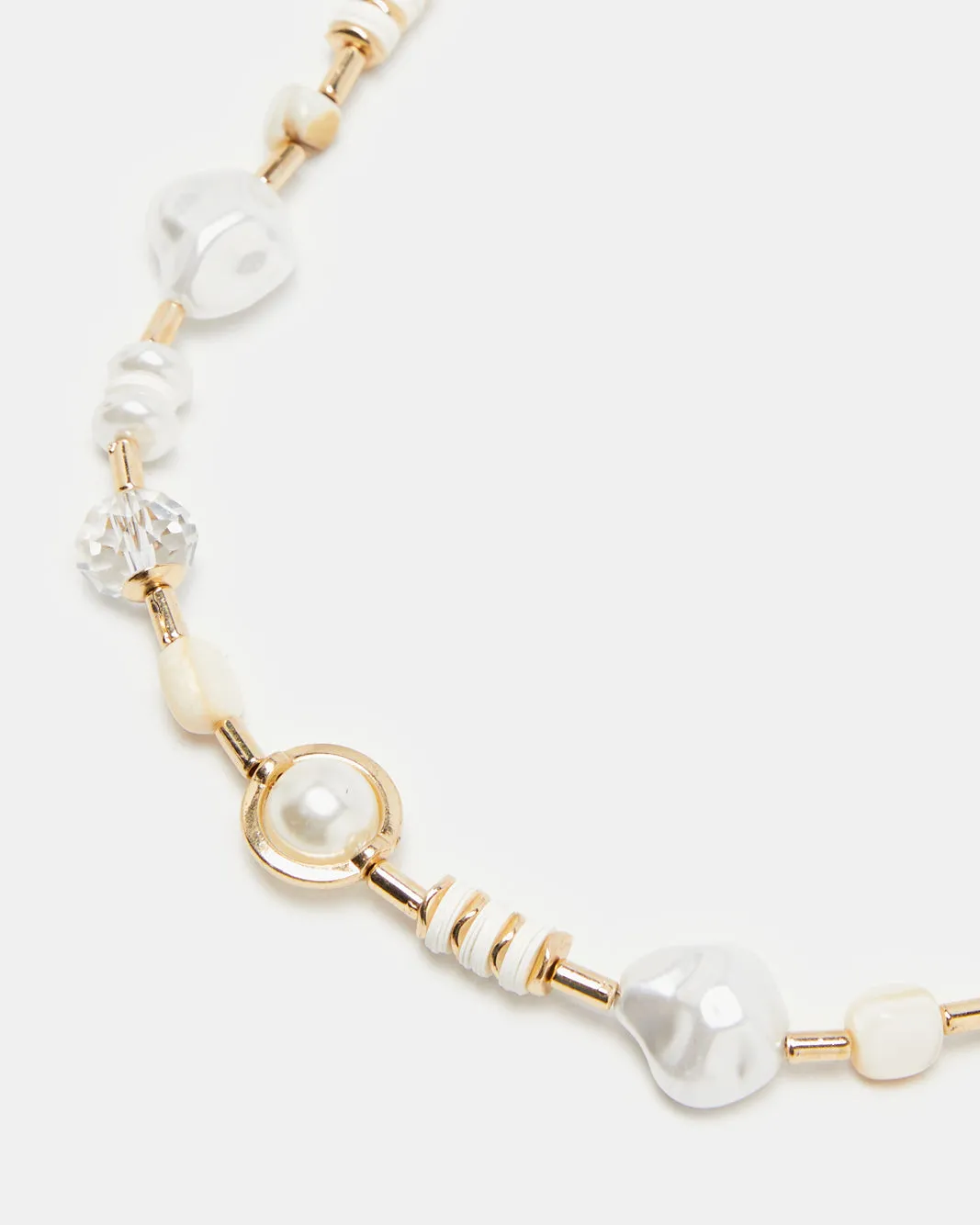 Women Gold Pearl Embellished Necklace sold by Redtag product image thumbnail 2