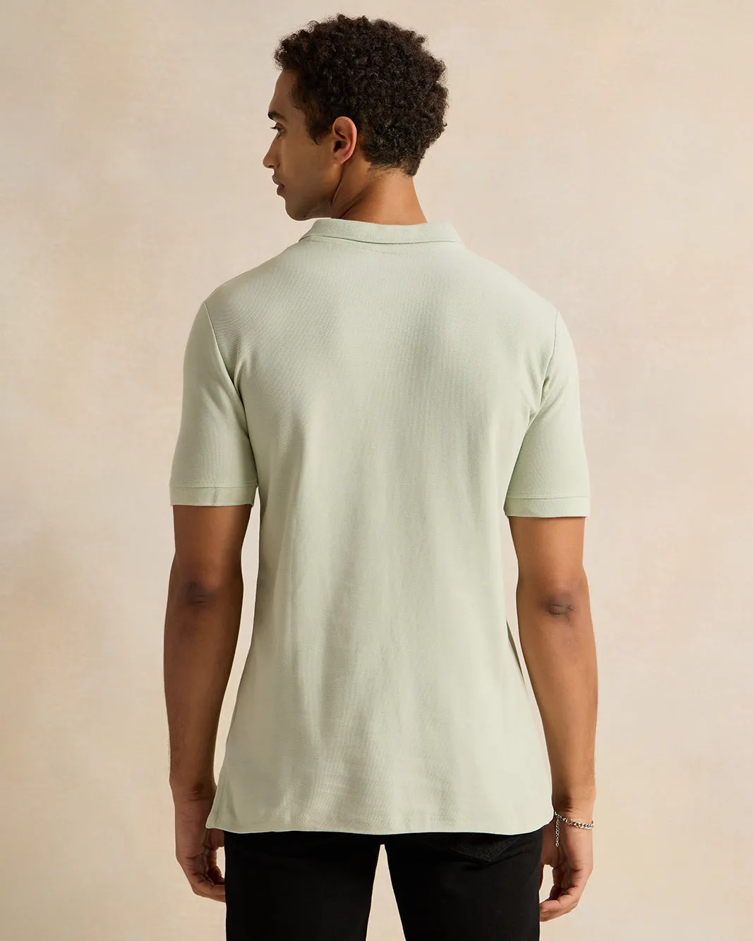 Men Mint Basic Polo Shirt sold by Redtag product image thumbnail 3