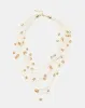 Women White And Gold Embellished Necklace sold by Redtag