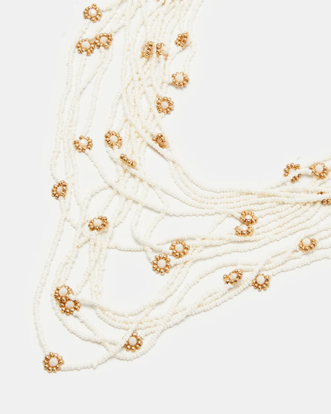 Women White And Gold Embellished Necklace sold by Redtag product image thumbnail 2