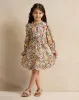 Girls Ivory Printed Dress sold by Redtag