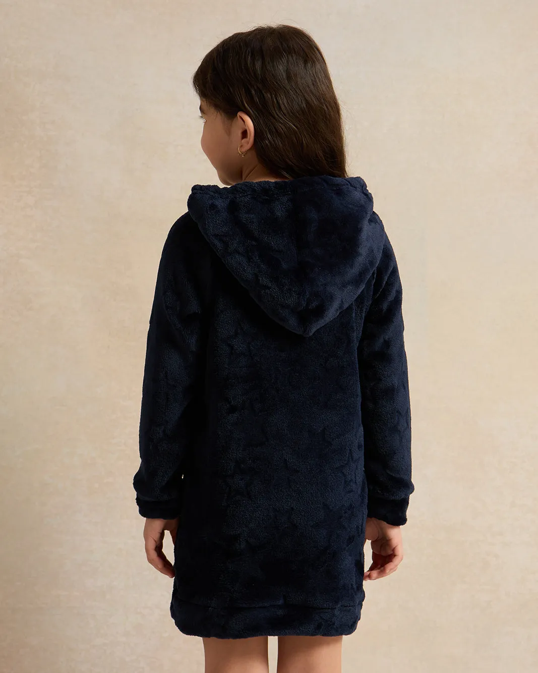 Girls Navy Hooded Nightshirt sold by Redtag product image thumbnail 3
