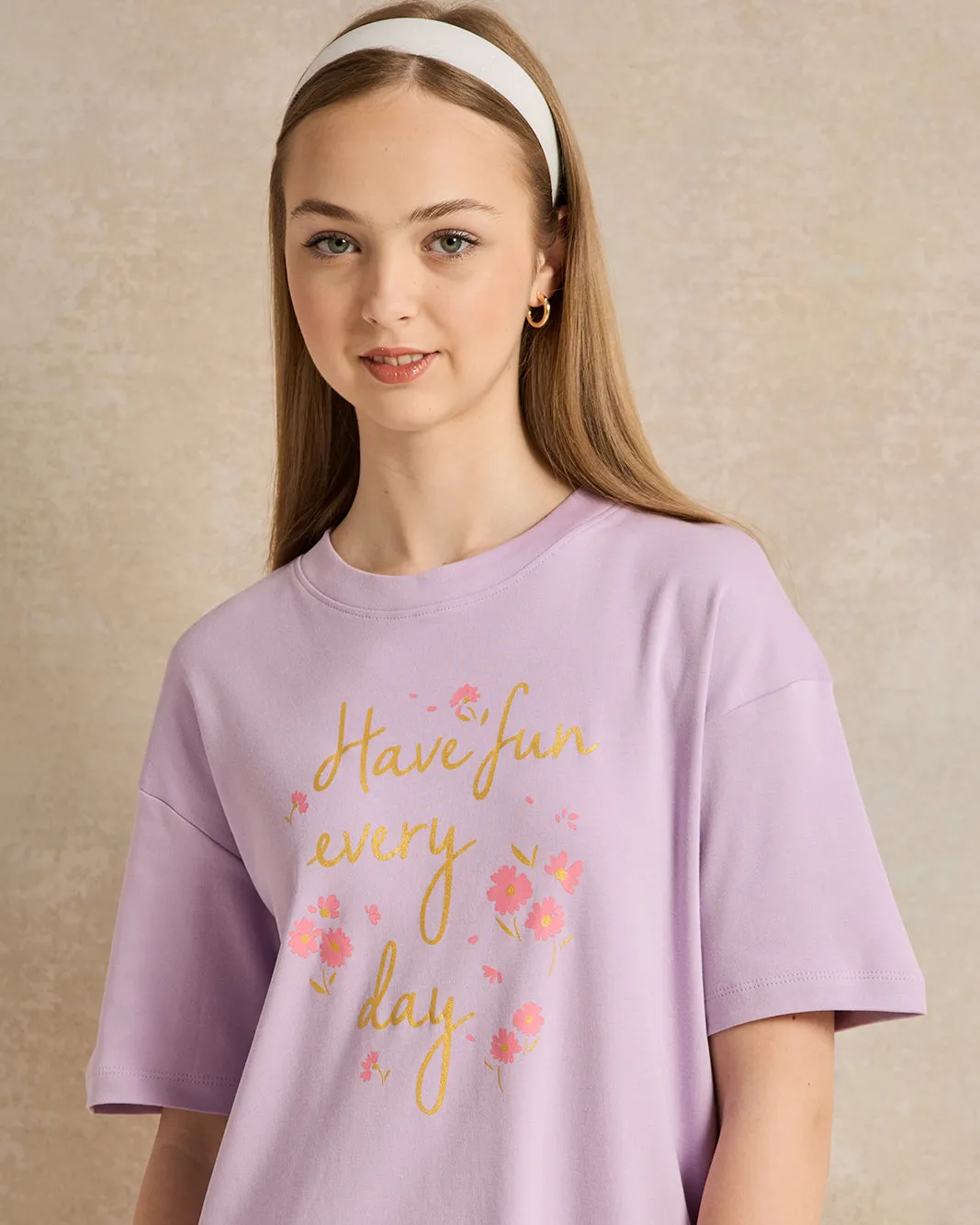 Senior Girls Lilac Casual Dress sold by Redtag product image thumbnail 4