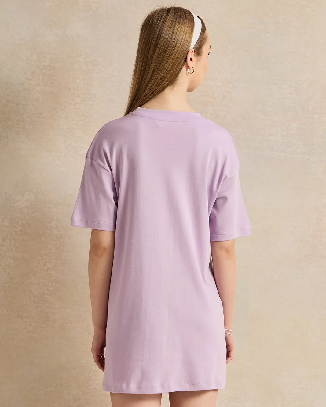 Senior Girls Lilac Casual Dress sold by Redtag product image thumbnail 3