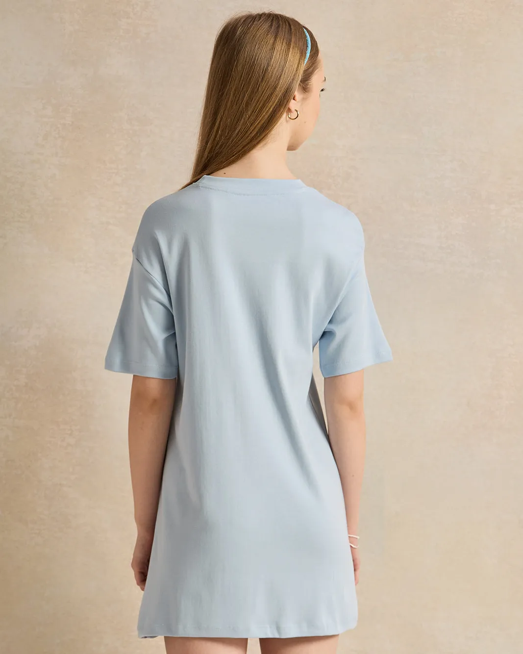 Senior Girls Blue Casual Dress sold by Redtag product image thumbnail 3