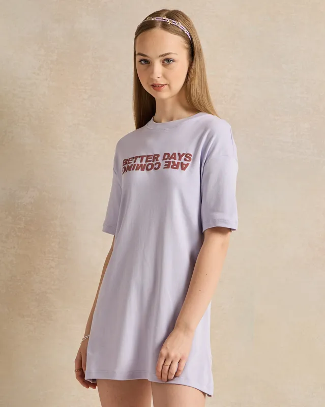 Senior Girls  Purple Casual Dress sold by Redtag