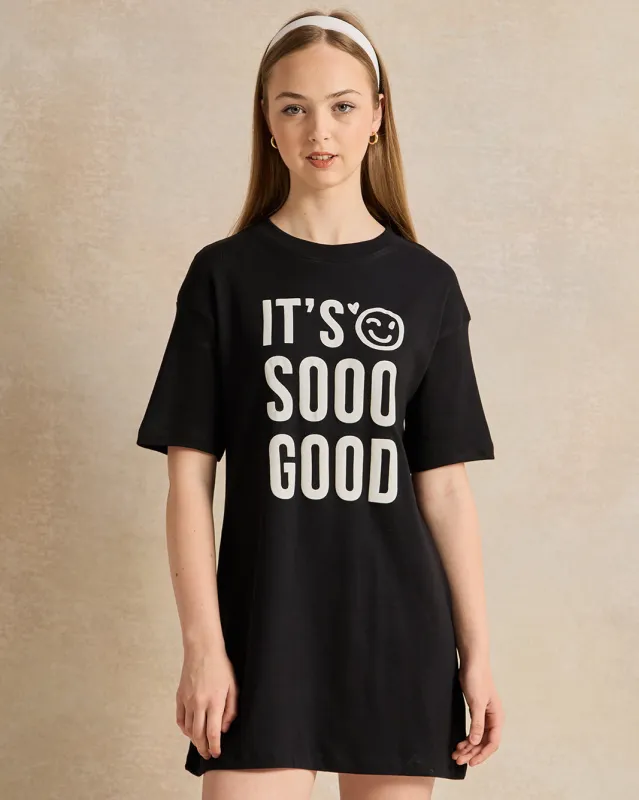 Senior Girls Black Casual Dress sold by Redtag