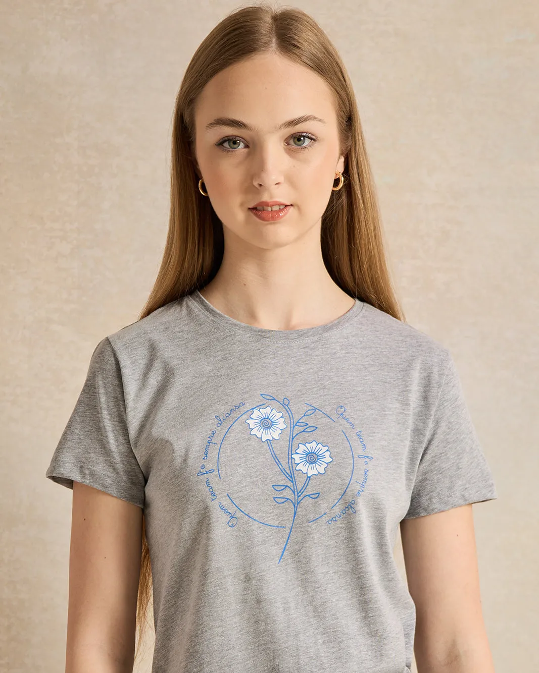 Senior Girls Grey Printed T-Shirt sold by Redtag product image thumbnail 4