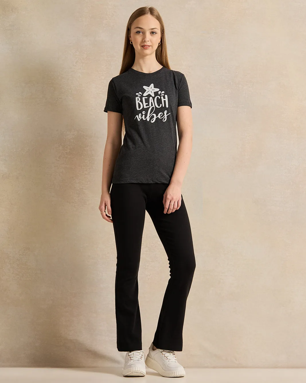 Senior Girls Black Printed T-Shirt sold by Redtag product image thumbnail 2