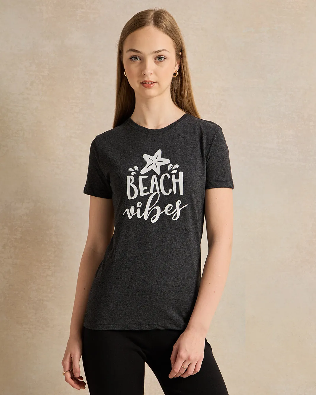 Senior Girls Black Printed T-Shirt sold by Redtag