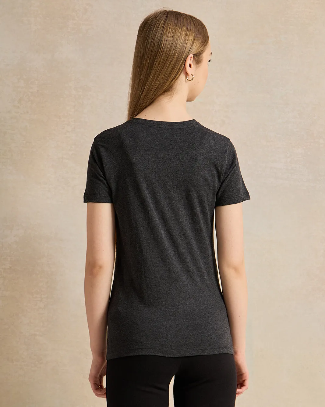 Senior Girls Black Printed T-Shirt sold by Redtag product image thumbnail 3
