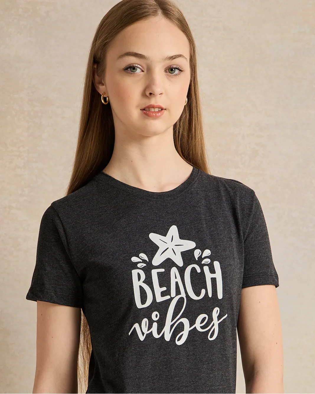 Senior Girls Black Printed T-Shirt sold by Redtag product image thumbnail 4