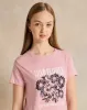 Senior Girls Pink Printed T-Shirt sold by Redtag