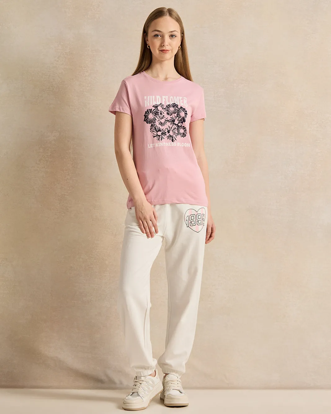 Senior Girls Pink Printed T-Shirt sold by Redtag product image thumbnail 2