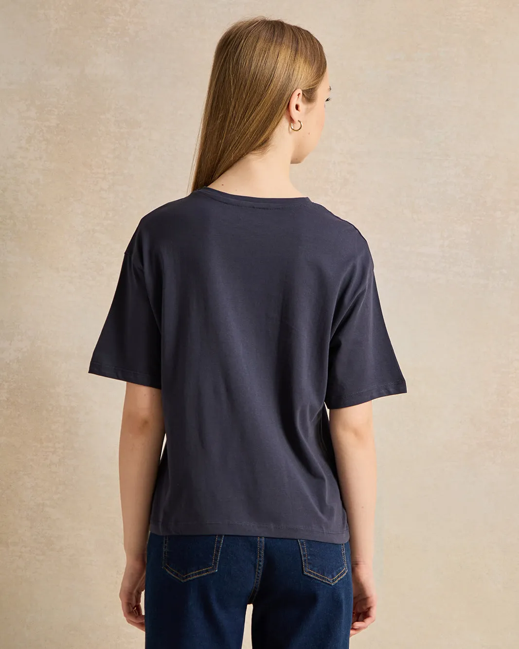 Senior Girls Black Printed T-Shirt sold by Redtag product image thumbnail 3