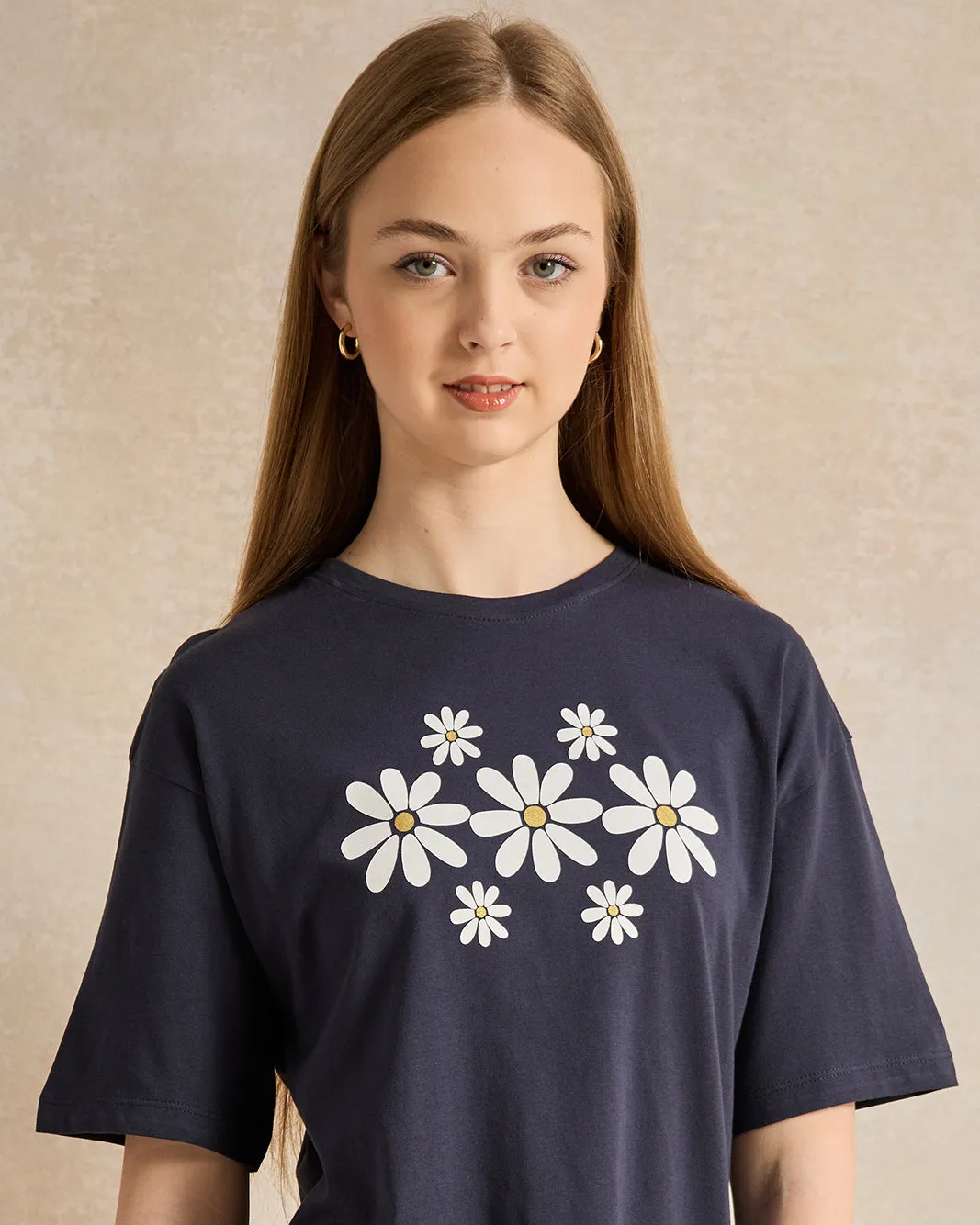 Senior Girls Black Printed T-Shirt sold by Redtag product image thumbnail 4