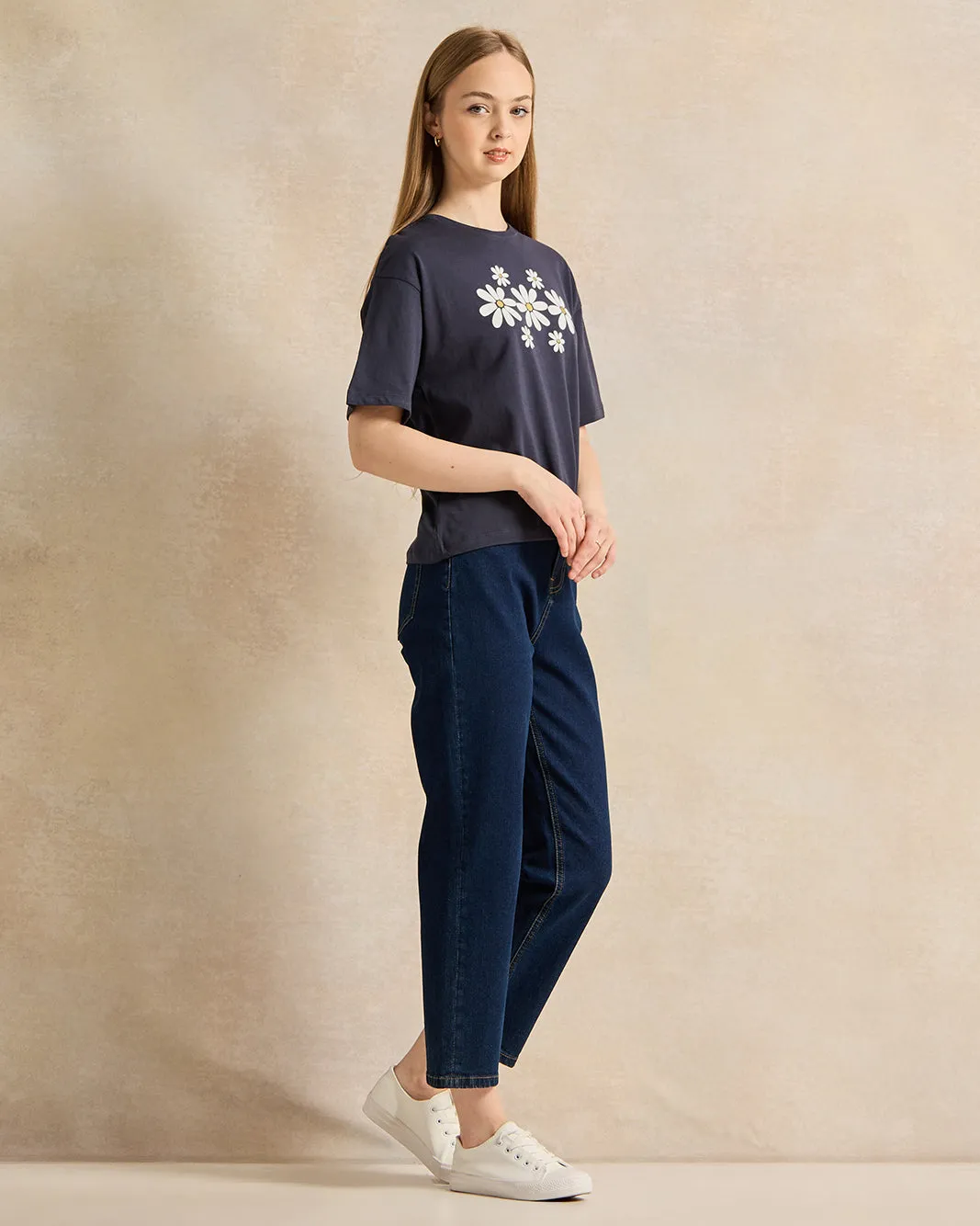 Senior Girls Black Printed T-Shirt sold by Redtag product image thumbnail 2