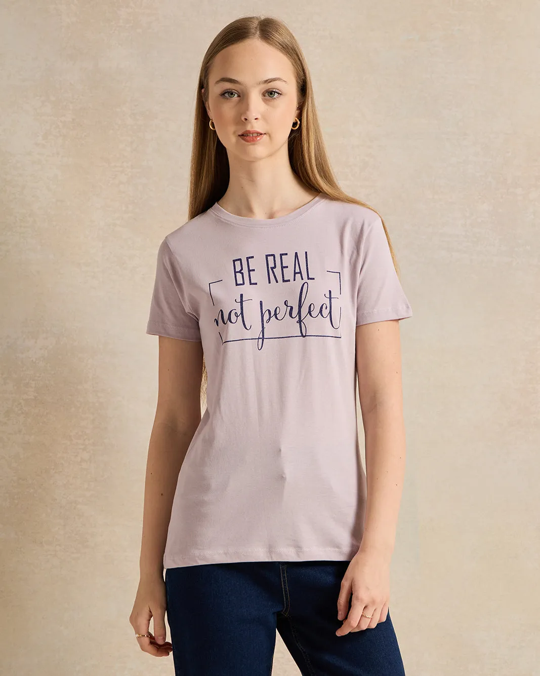 Senior Girls Purple Printed T-Shirt sold by Redtag