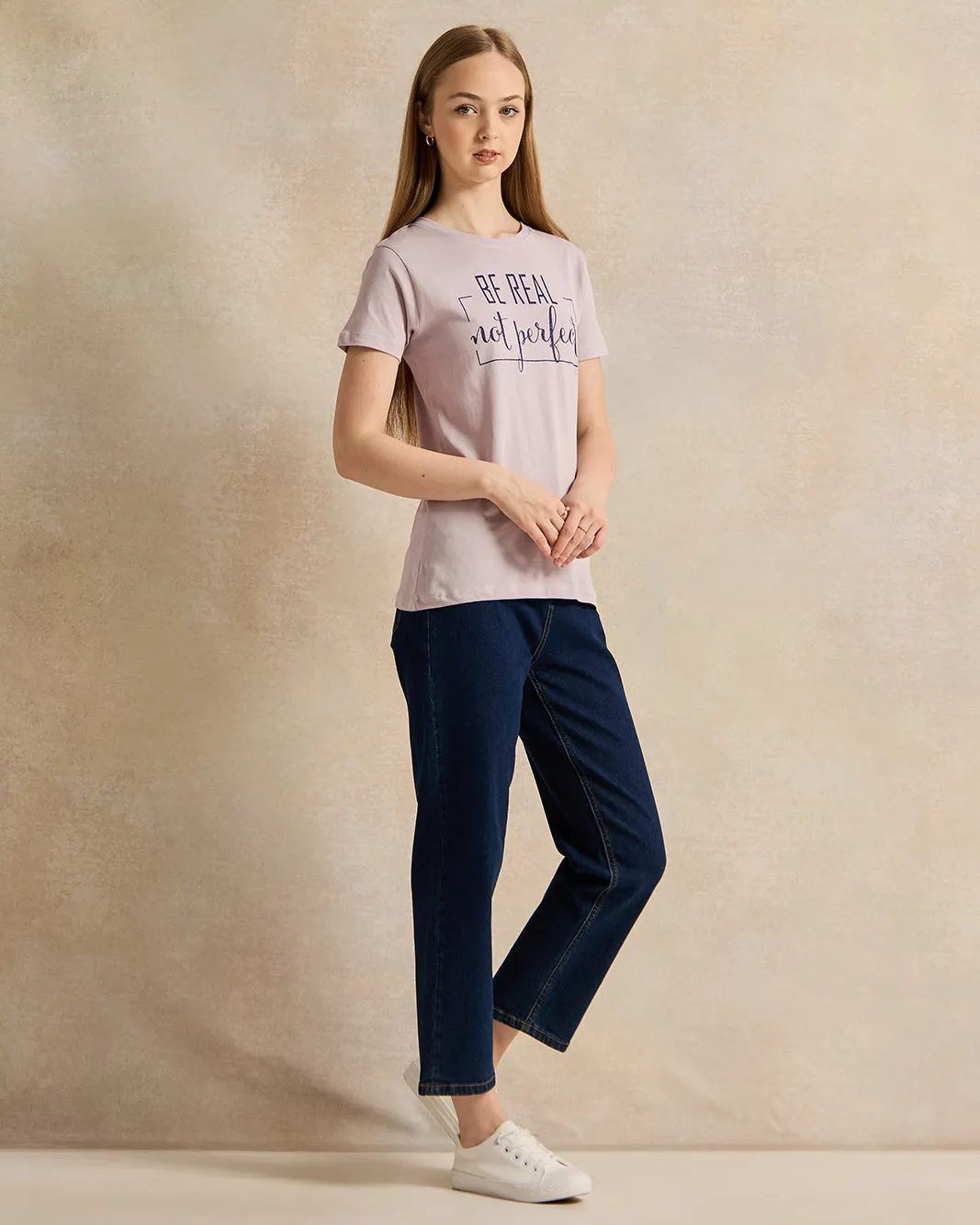 Senior Girls Purple Printed T-Shirt sold by Redtag product image thumbnail 2