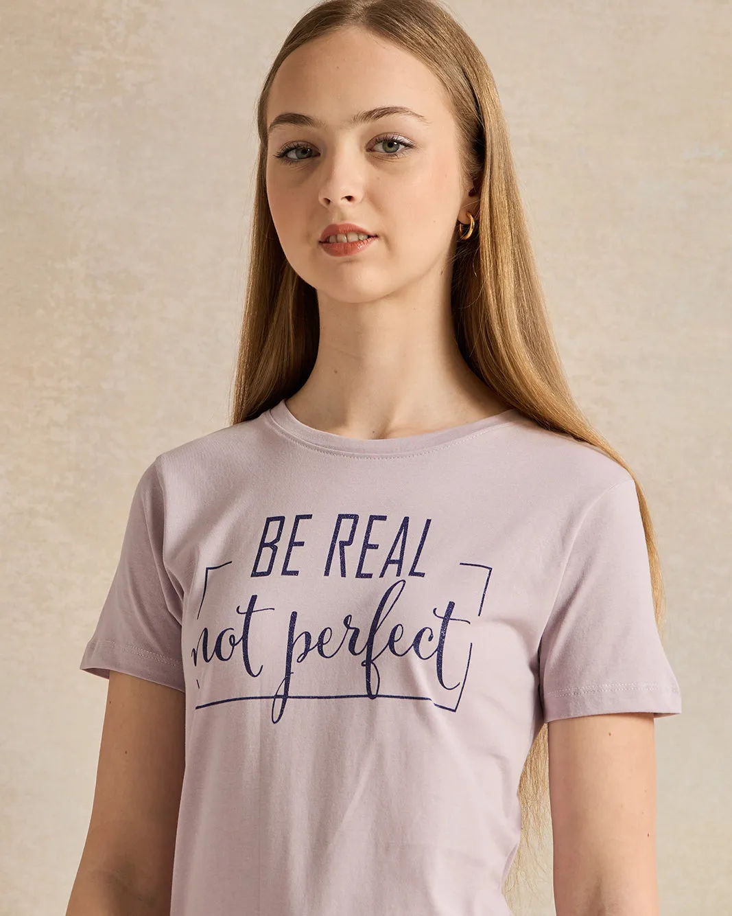 Senior Girls Purple Printed T-Shirt sold by Redtag product image thumbnail 4