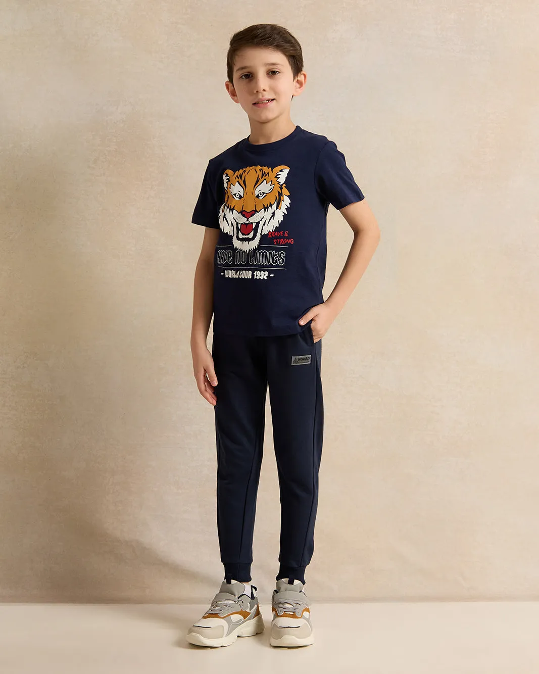Boys Black Printed T-Shirt sold by Redtag product image thumbnail 2