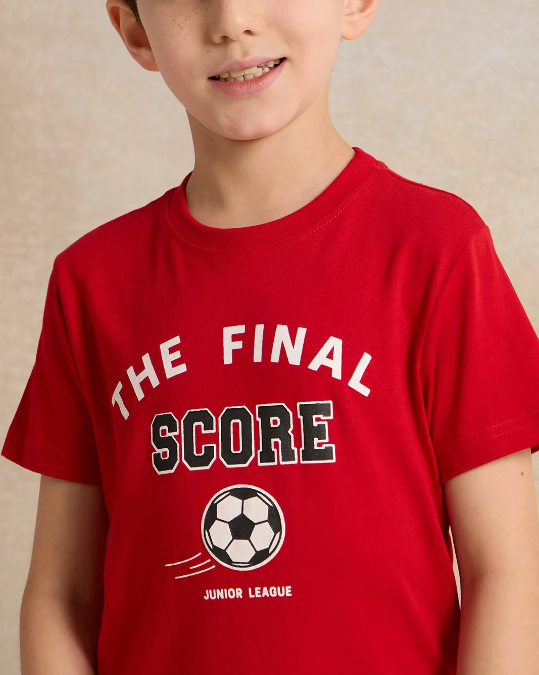 Boys Red Printed T-Shirt sold by Redtag product image thumbnail 4