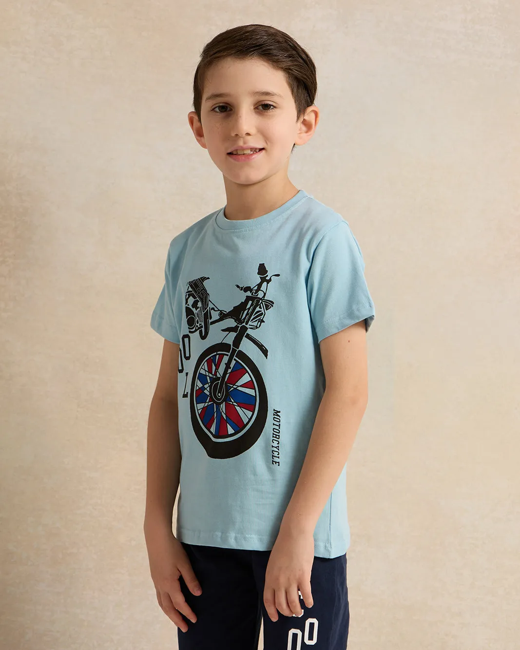 Boys Blue And Navy Printed Pyjama Set (2 Piece) sold by Redtag product image thumbnail 2