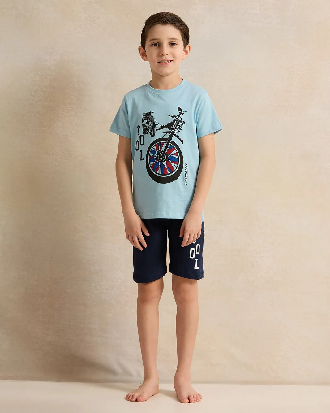 Boys Blue And Navy Printed Pyjama Set (2 Piece) sold by Redtag