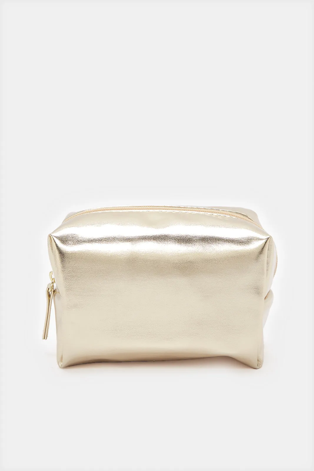 Women Beige And Gold Printed Cosmetic Pouch Set (4 Piece) sold by Redtag product image thumbnail 4